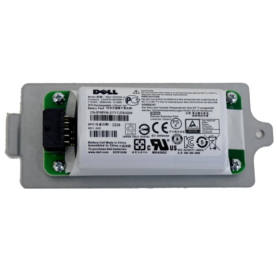 Módulo de bateria controlador DELL 0K4PPV 10DXV EqualLogic PS4210 PS6210 PS6610 - Imagem 3 de 4