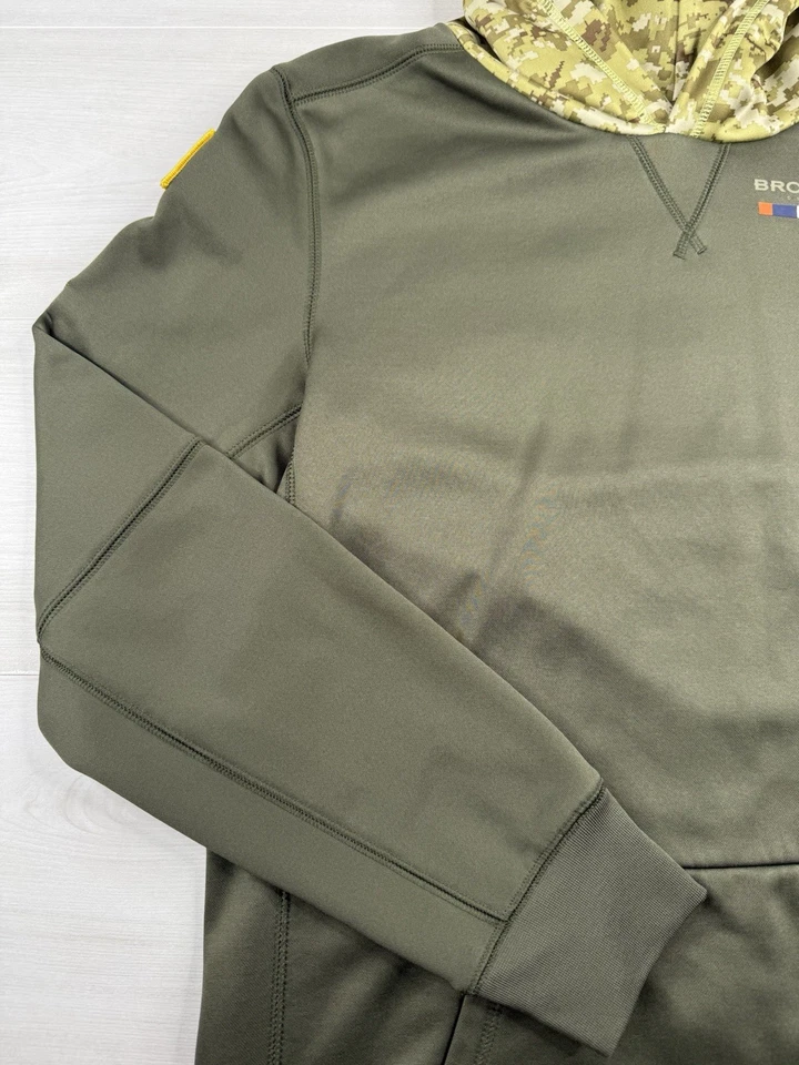 Sudadera con capucha Nike On Field Denver Broncos verde militar saludo al servicio para mujer XL ¡COMO NUEVA! Foto 2 de 4