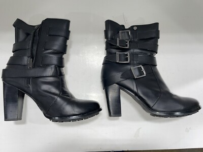 Harley-Davidson Women's Fayette 6-Inch Black Leather Boots Size 9.5US  #D83822
