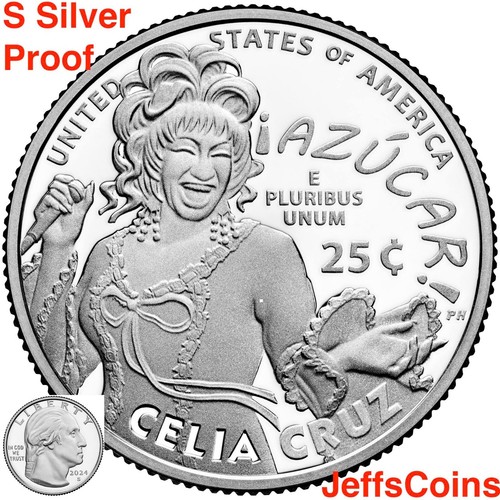 2024 S Silver Proof Round Quarter Coin Celia Cruz ZitKala-Sa Mink Murray Walker - Picture 6 of 16