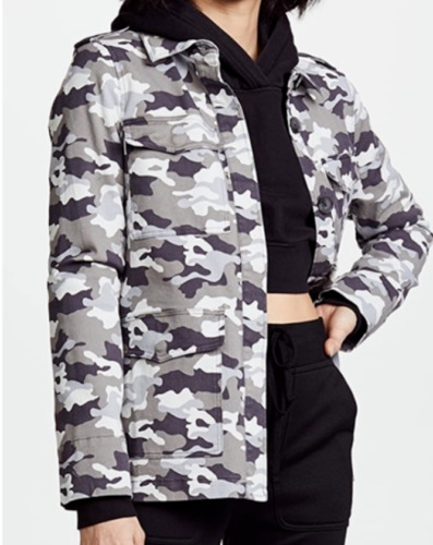 L’agence Cromwell Button Front Camo Print Military