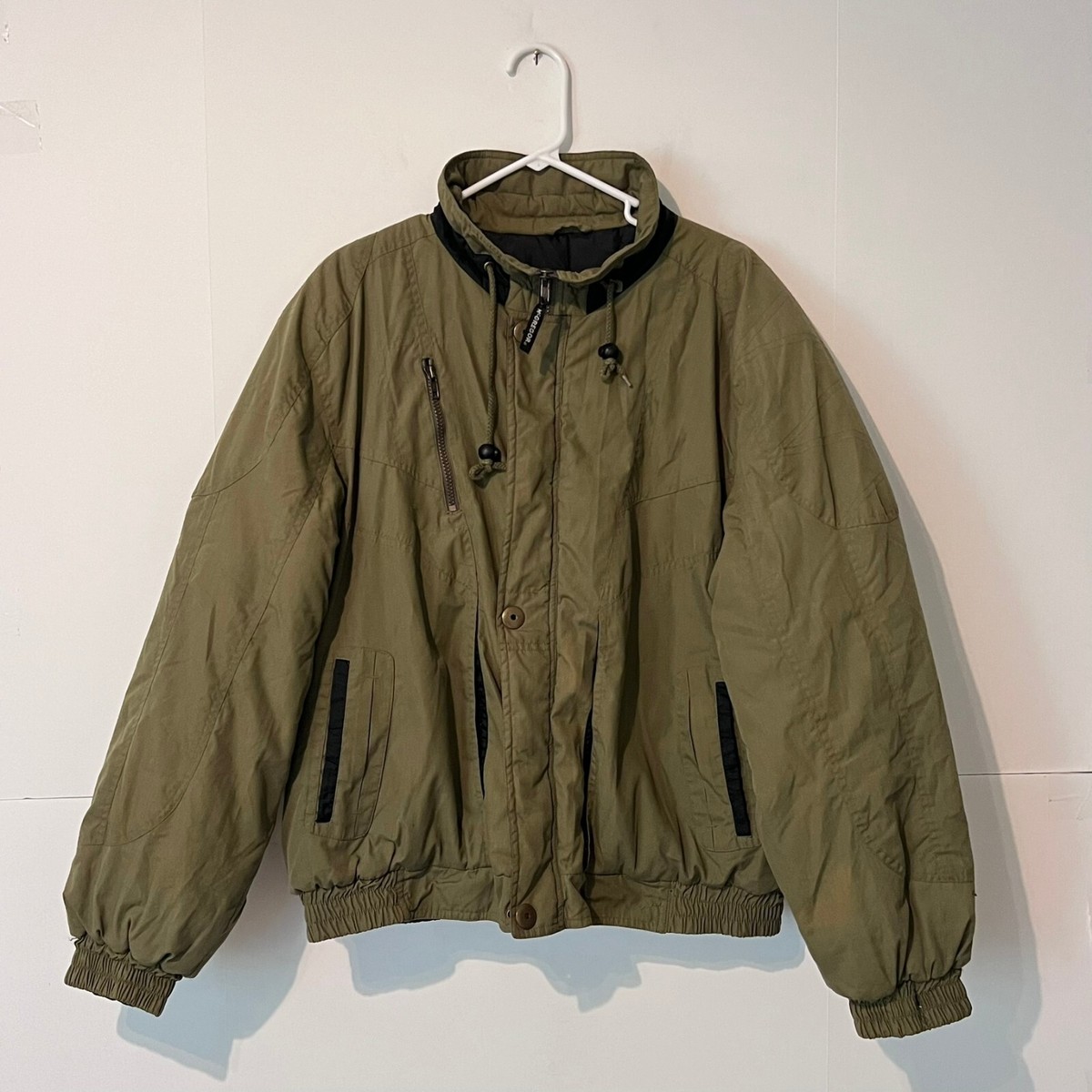 Vintage 70S 80s Mcgregor Mens Bomber Jacket Size M Olive