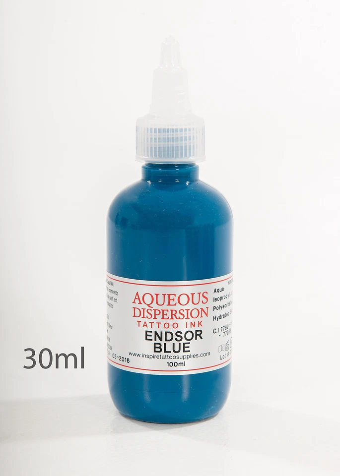 AQUEOUS DISPERSION INK Aqueous Dispersion Tattoo Ink Endsor Blue Tattoo Ink 30ml Professional Quality