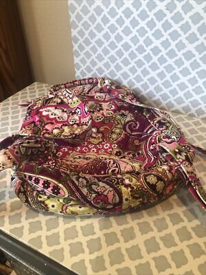Vera Bradley Burgundy Pink Paisley Quilted Backpack Vera Bradley Pink Paisley Quilted Backpack Girls Kids School  main image 2