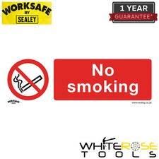 Sealey Prohibition Safety Sign No Smoking Rigid Plastic Worksafe