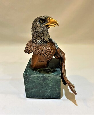 KITTY CANTRELL EAGLE Sculpture Liberty 1993 by Gorham w/ Base 6'' Tall 693/2500