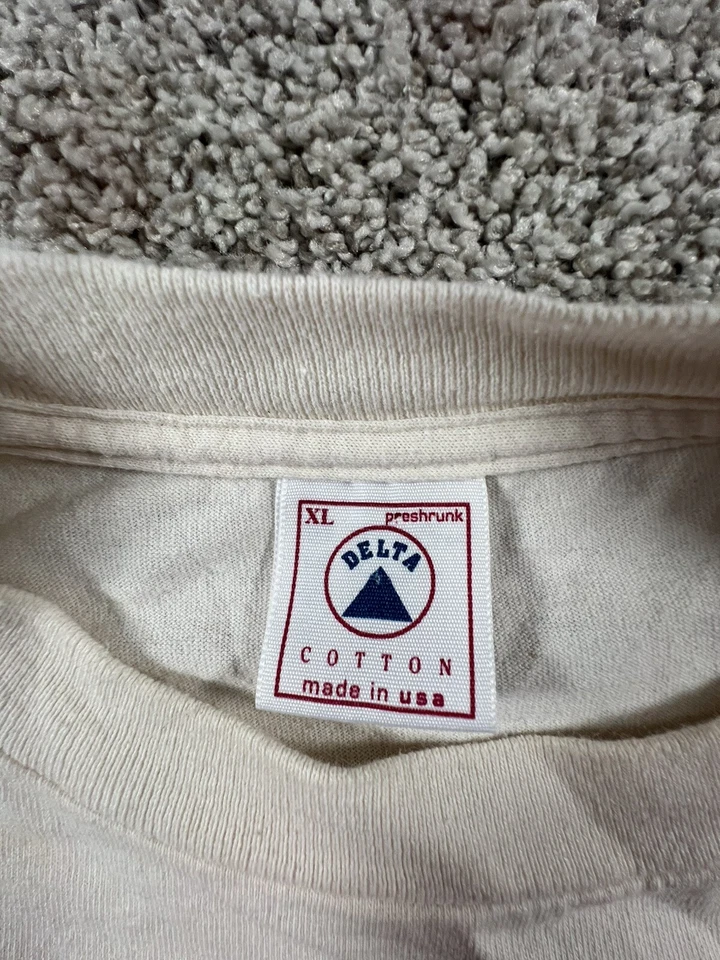 Camiseta de manga corta vintage DELTA COTTON talla XL de una sola puntada Birdhouse Foil Foto 4 de 4
