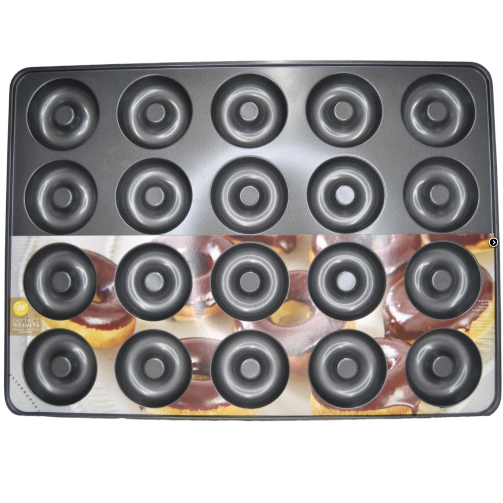 🚨Wilton Perfect Results Non-Stick Donut Pan 20-Cavity Donut Baking Pan, Steel