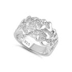 925 Sterling Silver Men’s Unique Coral Design Ring Perfect for Christmas