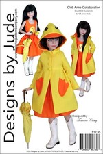 VDC Puddle Jumper, Doll Clothes Sewing Pattern for 12" Anne Doll Tonner