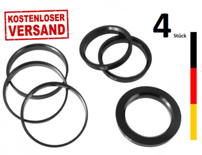 4x Zentrierringe für Alufelgen 73,1 auf 60,1 ACP ASW Barracuda BBS CMS DBW Dy...