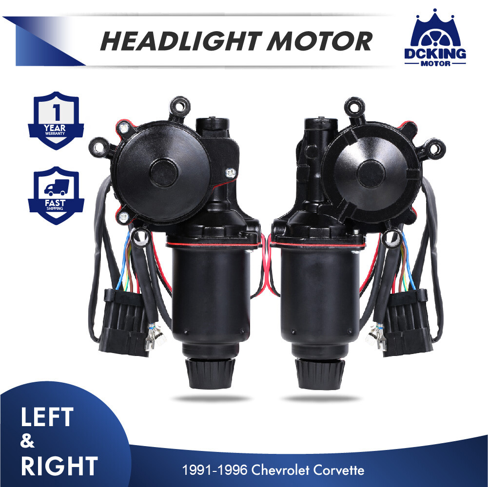 2X Headlight Headlamp Motors For Chevrolet Corvette C4 1991-1996 Left And Right