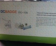 Button Maker Press Machine for 58mm Pin Badges with 100 pcs Button Parts