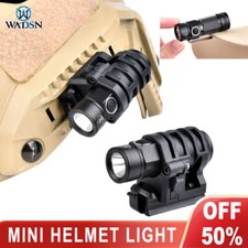 WADSN Tactical Mini Helmet Strobe Scout Flashlight Clamp Holder Mount Picatinny