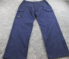 Eleven Work Tradie Pants/Trousers 87S 34 L28 Blue Cargo Outdoor Cotton