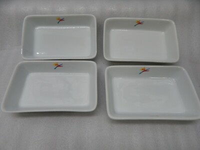 Aloha Airlines 4 Pcs Collector China Serving Cooking Dish Plate 6x4 casserole