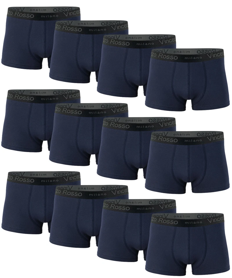12er Pack Boxershorts Herren Boxer Unterhosen Baumwoll Retro Shorts