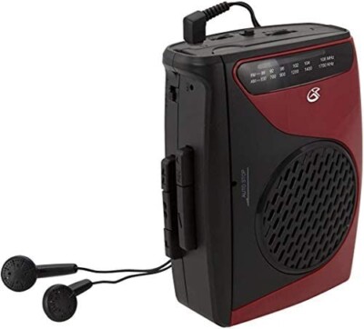 Cassette Player Recorder W/Am Fm Radio Compact Size Stereo Speaker Walkman