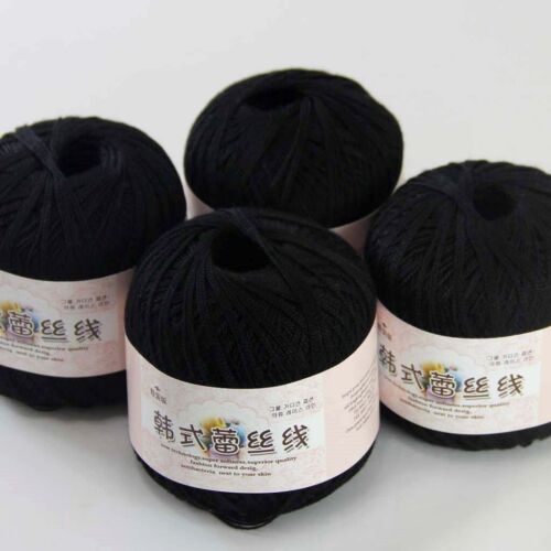 Luxurious 4ballsx50g Hand DIY Wear Cotton Lace Crochet Shawl Knitting Yarn 11 - Photo 1 sur 12