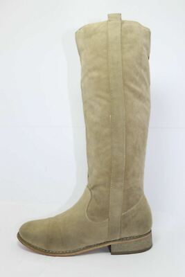 Bottes CLOSER En Daim Beige - Taille 36, Cuir Intérieur, Semelle élastomère - Occasion En Bon état