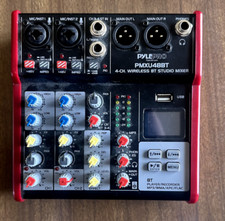 PylePro 4-channel Wireless BT Studio Mixer PMXU48BT