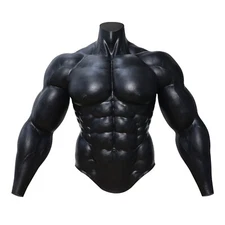 Smitizen Silicone Muscle Suit Fake Chest for Men Cosplay Costume for Man