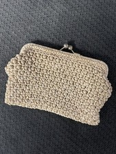 Vintage Italian Clutch, with Clasp, Made in Italy.