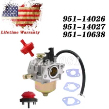 For Troy Bilt MTD Cub Cadet SnowBlower Carburetor 951-14026 951-14027 951-10638A