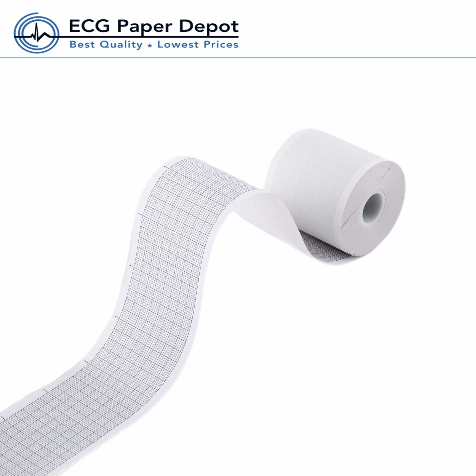 100 Rolls ECG Machine Medical Cardiology Recording Chart 50mm x100 ...