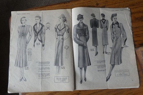 Wunderschöne seltene französische Hochzeitsmodebroschüre 1939. ideal für Fashionistas - Bild 6 von 6