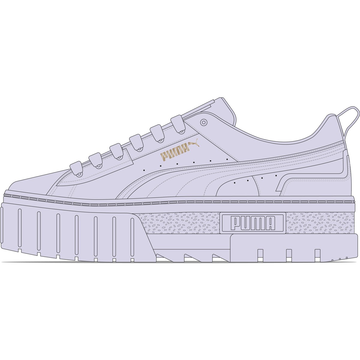 ◆OTZ SHOES◆ Peacemore Platform Sneakers V2 FLOTFA1U20 PUMA Mayze Ut Mono Platform Womens Purple Sneakers Casual