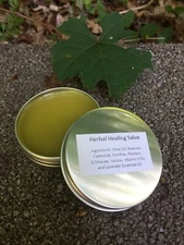 Herbal Healing Salve Calendula, Comfrey, Plantain, Echinacea, Yarrow, Vitamin E