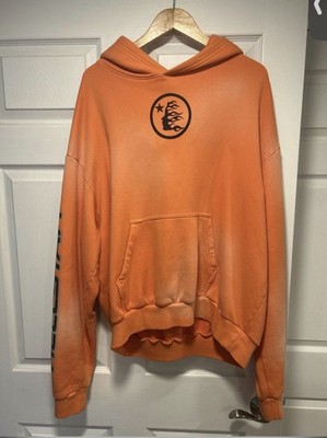 Hellstar Studios Hoodie   Orange   Size L   Rare Streetwear Piece