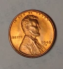 1945-D Lincoln Wheat Penny Cent Red BU Uncirculated From Original Roll