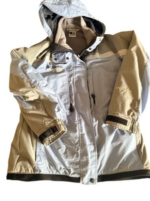 Columbia Womens Challenge Series Core Jacket Grey & Light Blue Size L lined