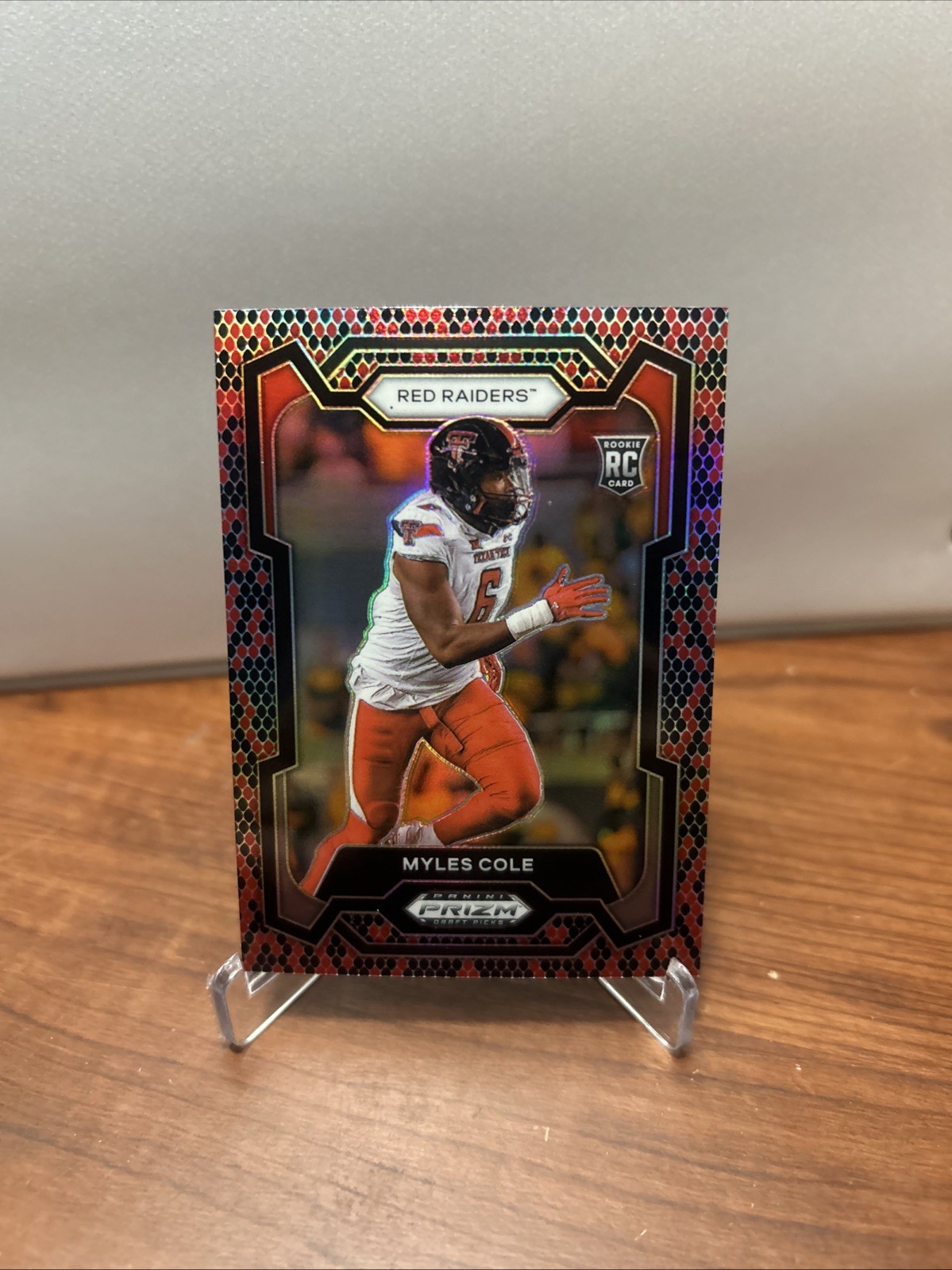 Myles Cole Panini Prizm Draft Picks #165 Snakeskin Prizm