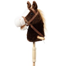 Steckenpferd Kinder Spielzeug Pferd 91cm, Hobby Pferd Holzpferd Plüschpferd z...