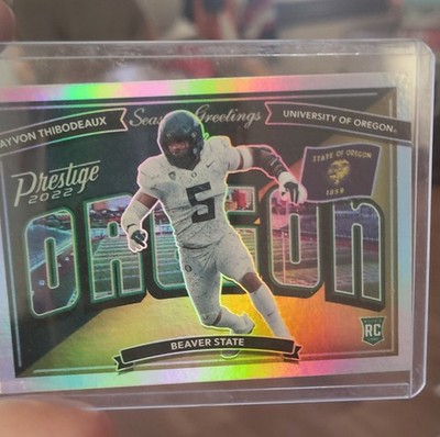 2022 Panini Prestige - Kayvon Thibodeaux #SG-18 Seasons Greetings Rookie Oregon