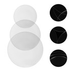 3 Pcs Cake Disc Board Round Discs to Shape Cakes Decorating Tool