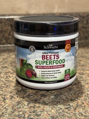 Bio Schwartz Ultra Premium Beets Superfood Supplement 30Serv Exp 4/27