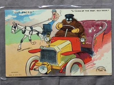 vintage postcard 'Old Ideals' a Thing of the Past'' series by Davidson Bros. 1909