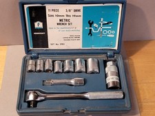 Vintage Penncraft 3703 38 Drive Metric Socket Ratchet Set Usa Jcpenney Case Vintage Penncraft 3703 38 Drive Metric Socket Ratchet Set Usa Jcpenney Case
