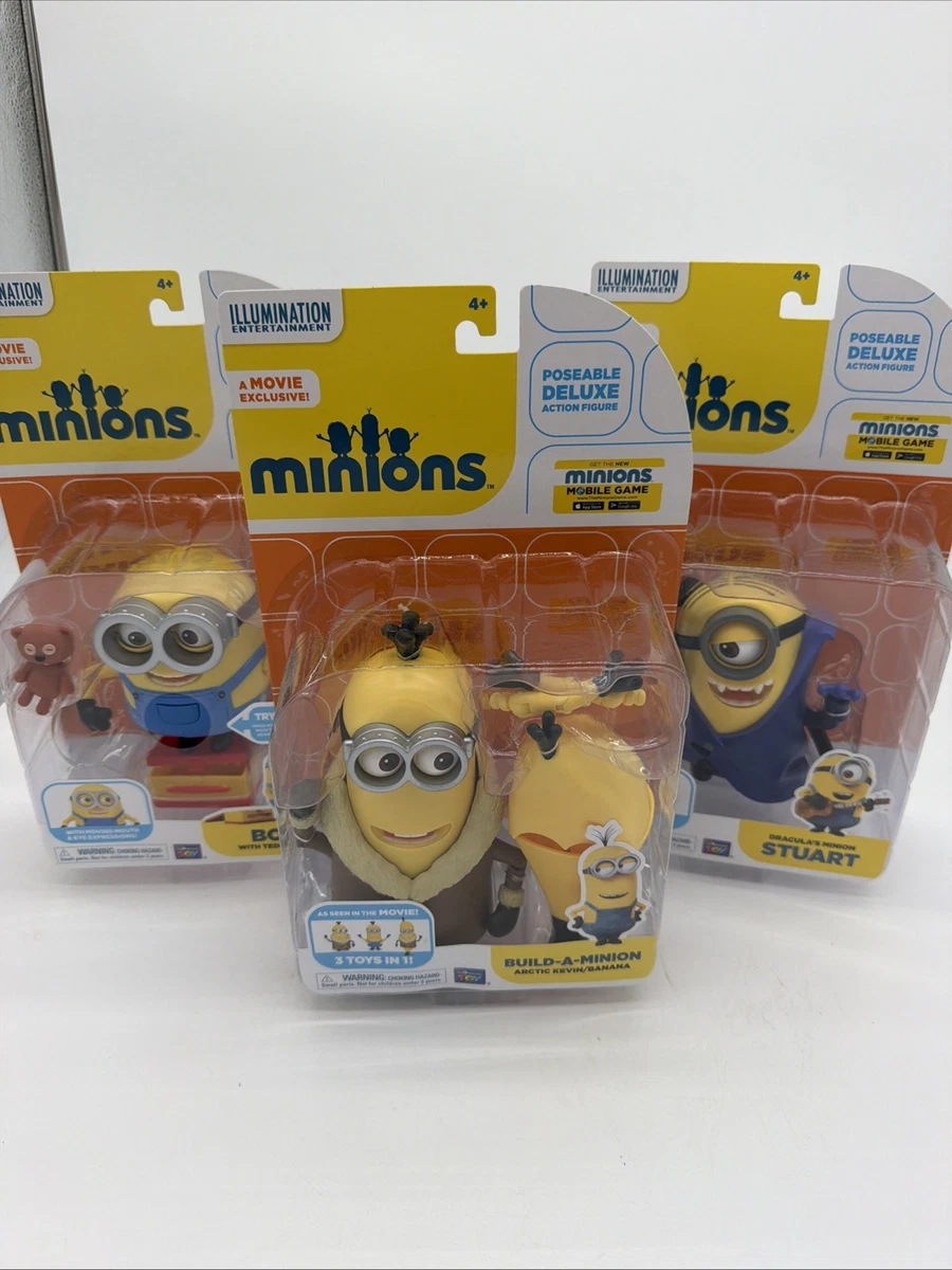 Peluche Suave Minions 25 Cm – Ocho De La Película Minions 2, Para Abrazar Y Jugar Desde 3 Años