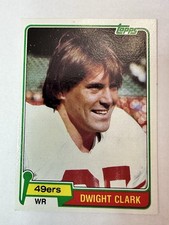 1981  Topps Dwight Clark Rookie Card #422 San Francisco 49ers - See Photos -