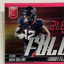 2025 Panini Donruss Elite Full Throttle Nico Collins #5 Houston Texans Football