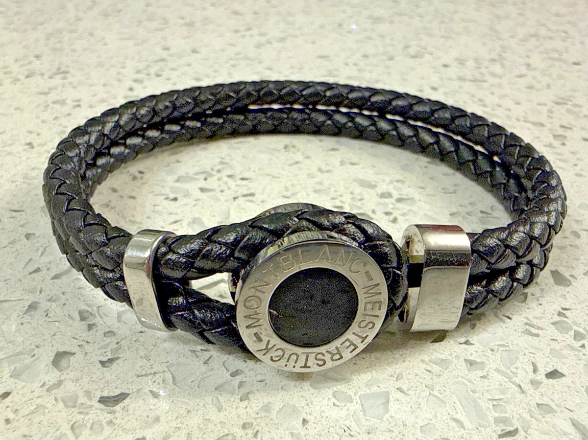 Montblanc Leather Black Bracelets for Men for sale | eBay