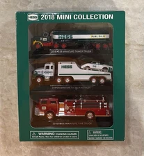 HESS 2018 Mini Collection Firetruck Truck Race Car Tanker - New In Box Set
