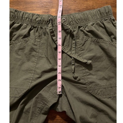 Aerie Women’s Medium Pants Cargo Wide Leg 100% Cotton Straight Baggy Relaxed Fit - Bild 10 von 12