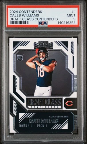 2024 PANINI CONTENDERS DRAFT CLASS CONTENDERS #1 CALEB WILLIAMS ROOKIE RC PSA 9