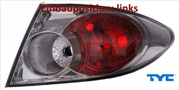 TYC 11-0434-01-2 Heckleuchte Links RüCklicht Hecklicht RüCkleuchte FüR Mazda-image